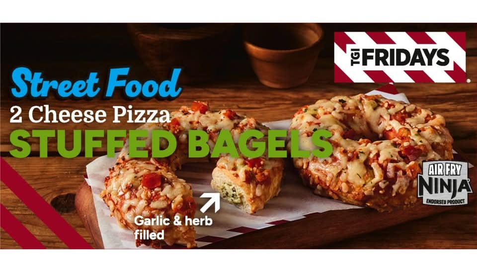 TGI Friday's Cheese Pizza Stuffed Bagels (2 x 105g)