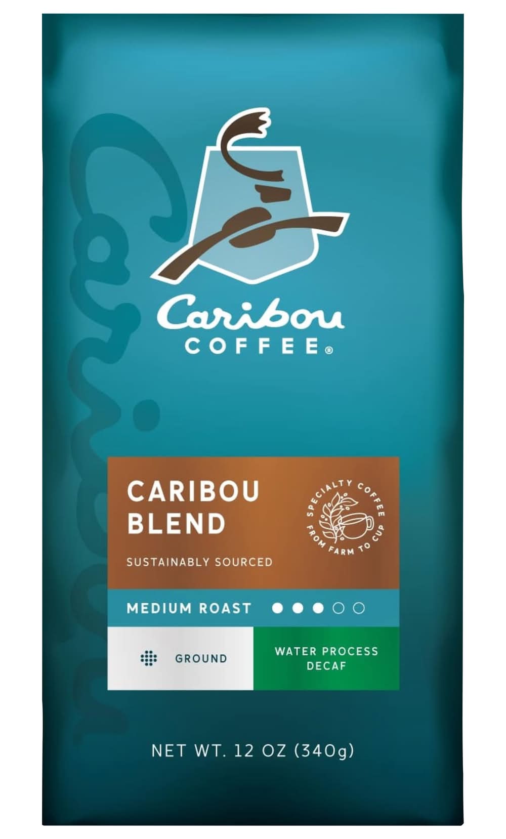 Caribou Coffee Blend Medium Roast Ground Coffee (12 oz)