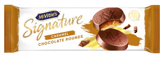 McVitie's Caramel, Signature Chocolate Round Biscuits (9 pack)
