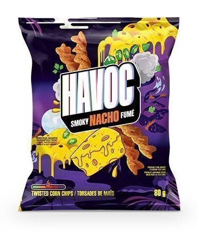 Havoc Twisted Corn Chips, Smoky Nacho Fume (80 g)