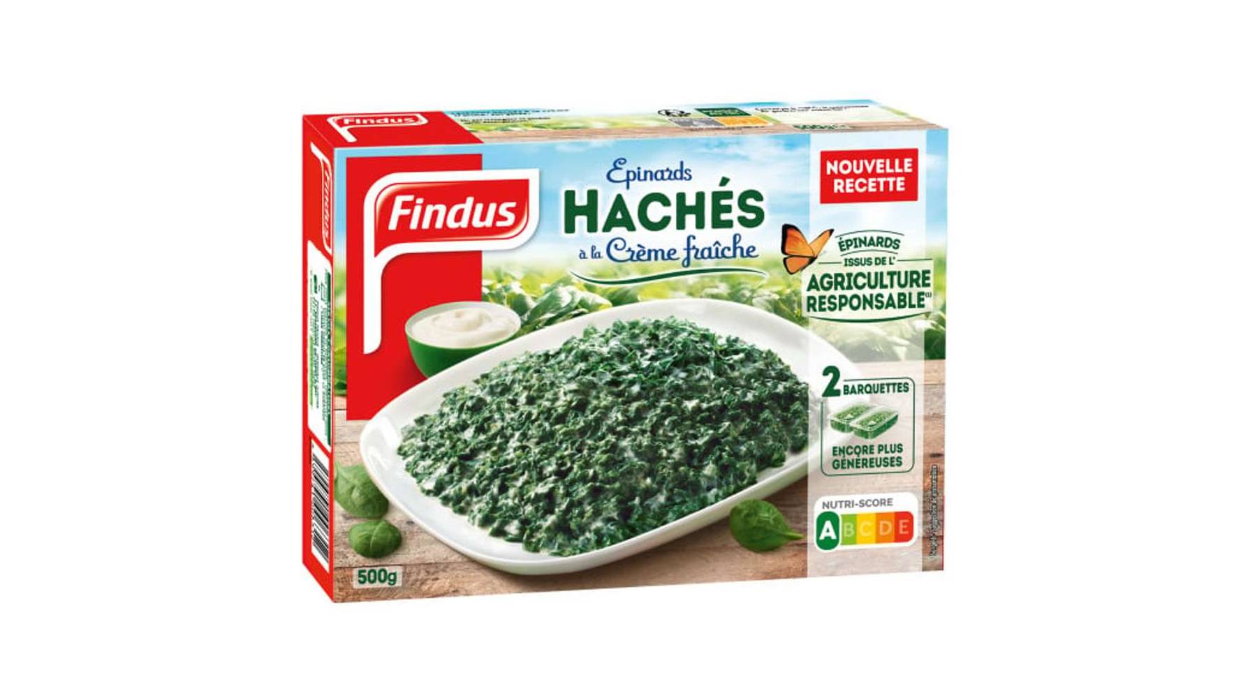 Findus - Légumes cuisinés épinards hachés crème