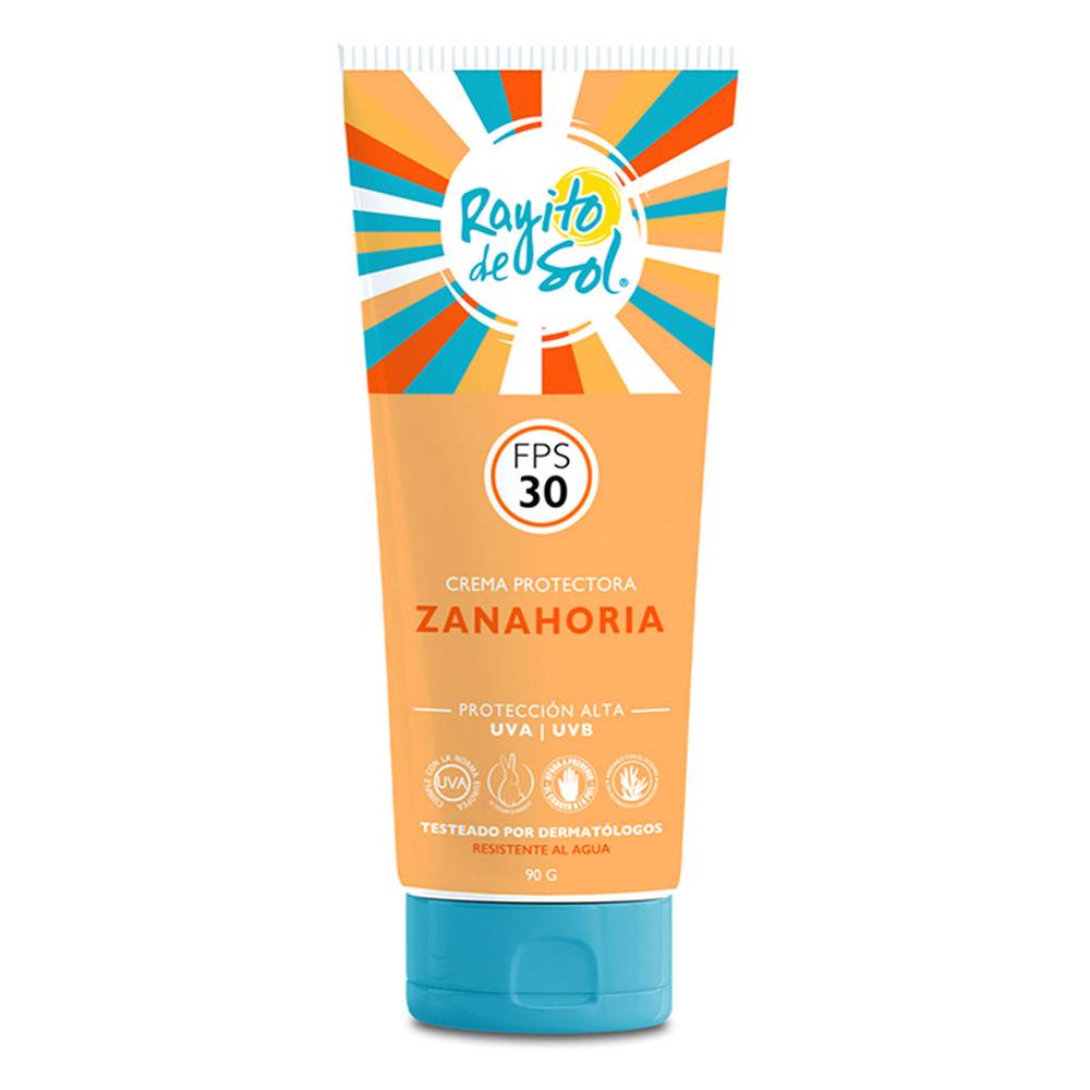 Rayito de Sol · Crema protectora zanahoria fps 30+ (90 g)