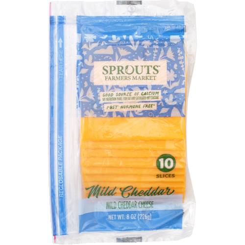 Sprouts Sliced Mild Cheddar Cheese