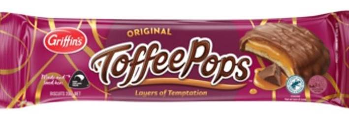 Griffins toffee pops 200g
