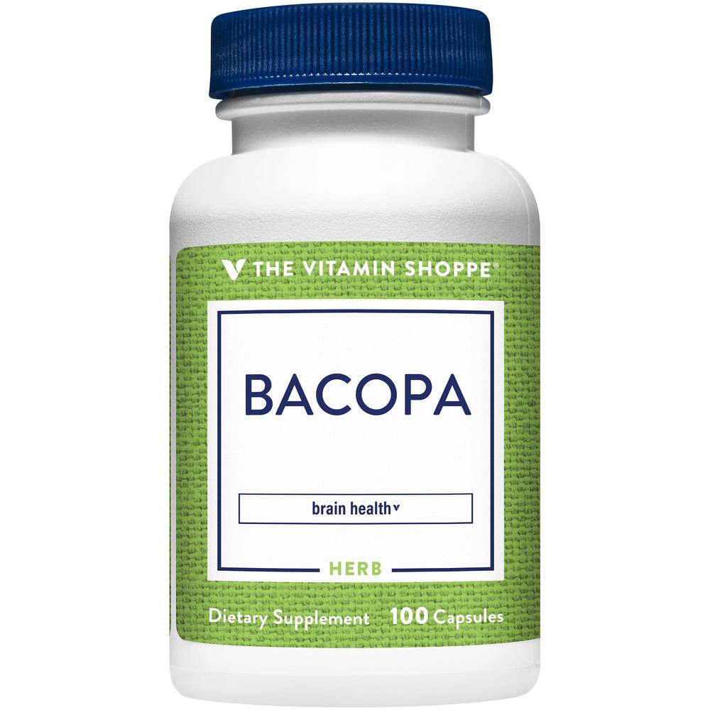 The Vitamin Shoppe Bacopa For Brain Health 500 mg Capsules