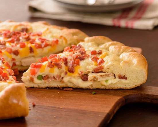 Chicken Bacon Stuffed Pizza (Baking Required)