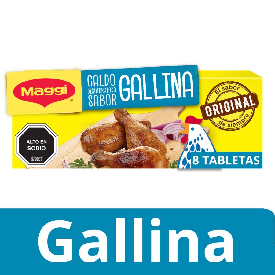 Maggi caldo sabor gallina (8 u x 11 g c/u)