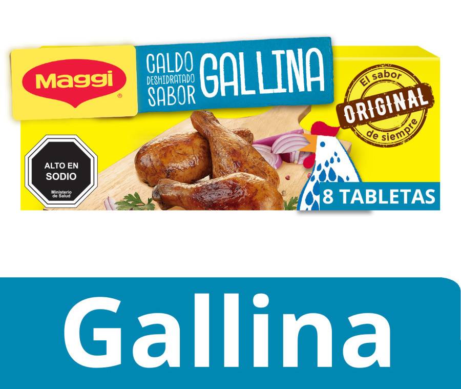 Maggi · Caldo deshidratado - Gallina (8 un)