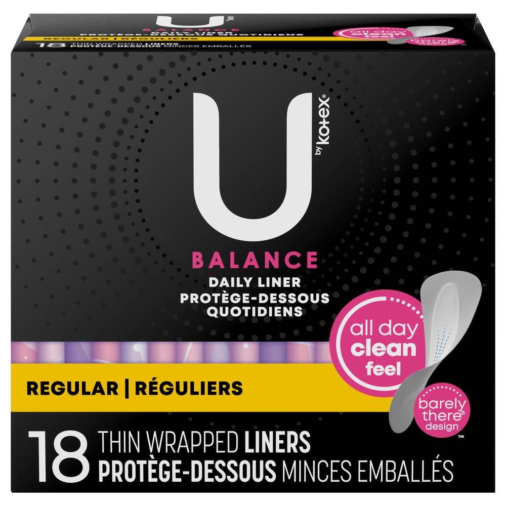 U by Kotex Barely There Regular Absorbency Everyday Liners (3.9 oz)