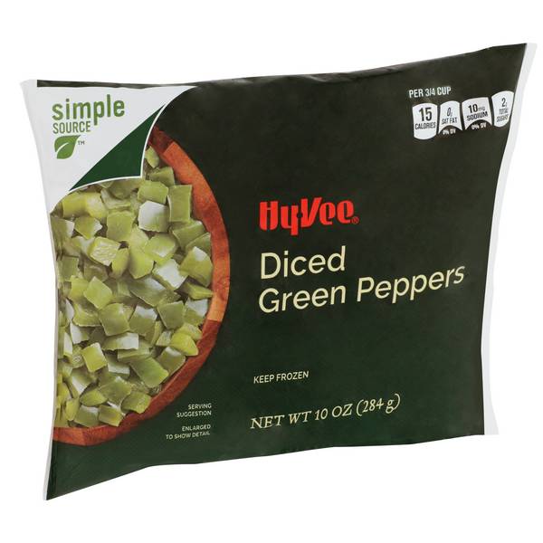Hy-Vee Diced Green Peppers
