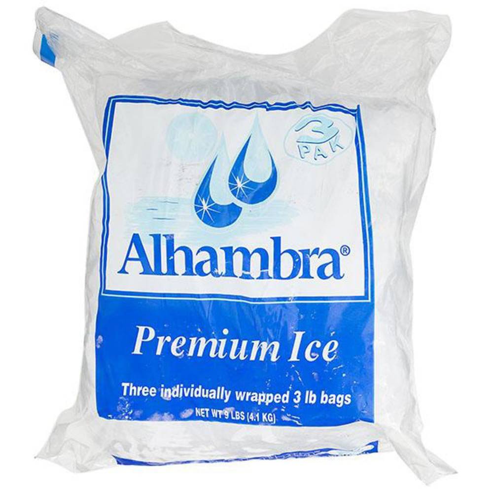 Alhambra Premium Bagged Ice (3 lbs, 3 ct)