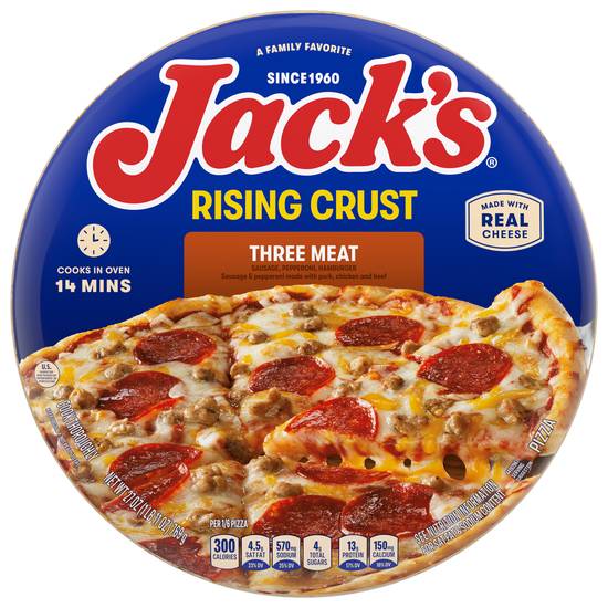 Jack's Rising Crust Pizza (three meat)