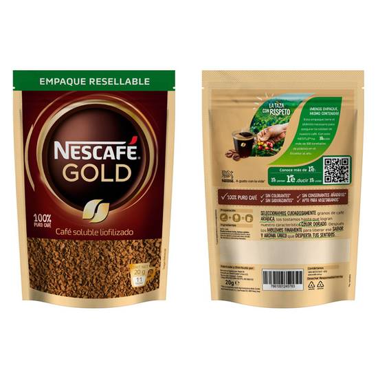 Café Nescafe Gold Liofilizado 20 Gr
