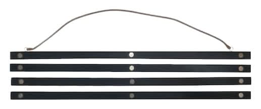 Black Wooden Magnetic Poster Hanger By Studio Decor