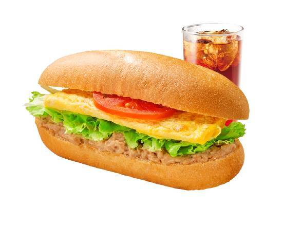 【套餐】鮪魚歐姆蛋軟法 | Soft Baguette with Tuna and Egg