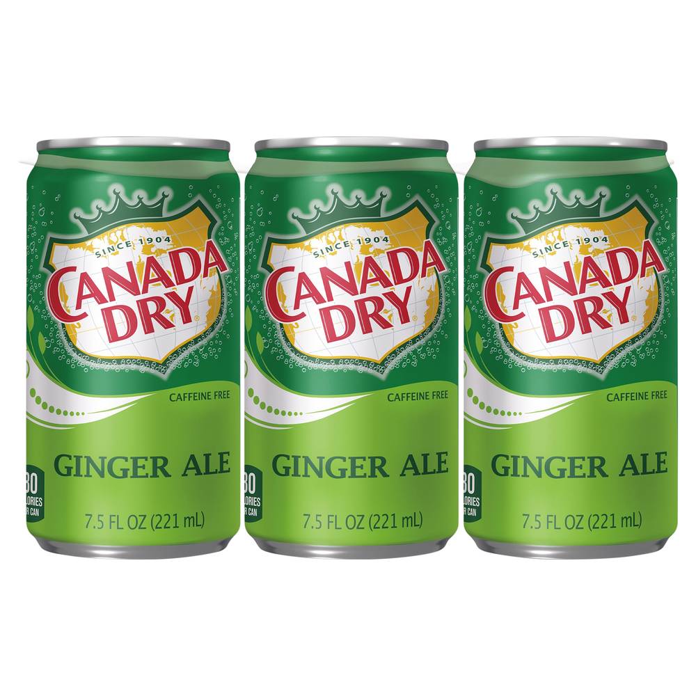 Canada Dry Soda (6 ct, 7.5 fl oz) (ginger ale)
