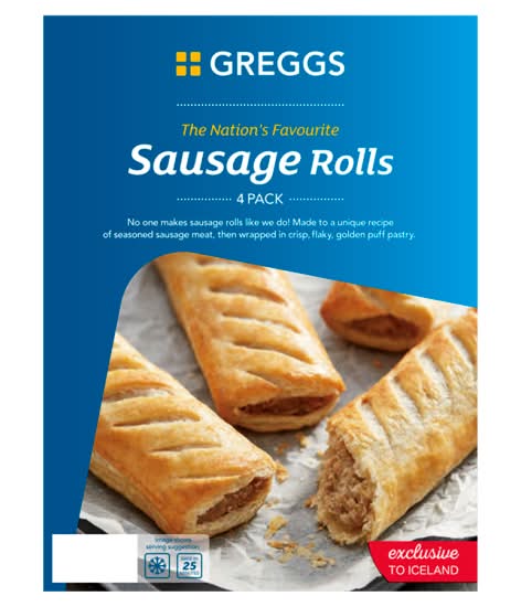 Greggs Sausage Rolls (4 pack)