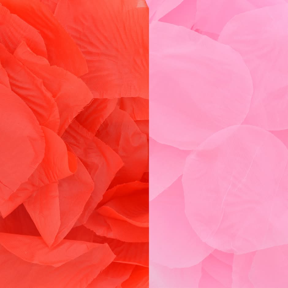 Red and Pink Fabric Rose Petals, 300-ct. Bags