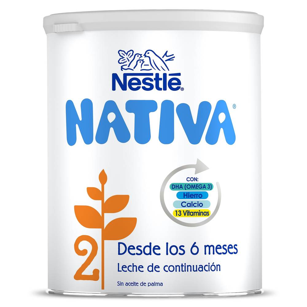 Leche Infantil 2 Continuación Nativa Lata 800 G