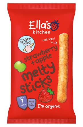 Ella's Kitchen Organic Strawberry & Apple Melty Sticks 7+ Months (16g)