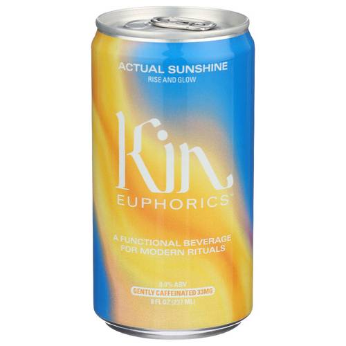 Kin Euphorics Sunshine Rise And Glow Functional Beverage Can