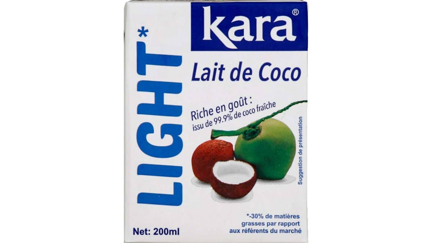 Kara - Lait de coco light (200 ml)