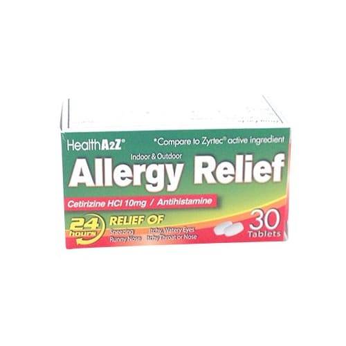 Healtha2z Cetirizine Hci 10 mg Allergy Relief