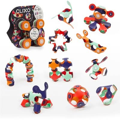 Clixo Tiny & Mighty Magnetic Building Set, Assorted (9 ct)