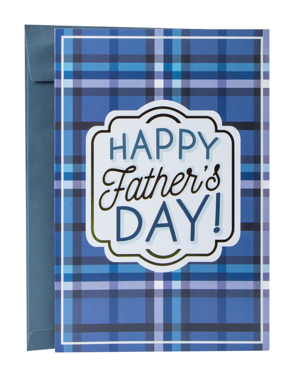 Jumbo Father's Day Card Plaid