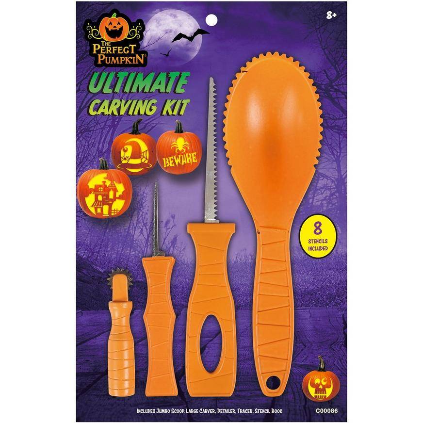 Party City Ultimate Pumpkin Carving Kit, Assorted (4 ct)