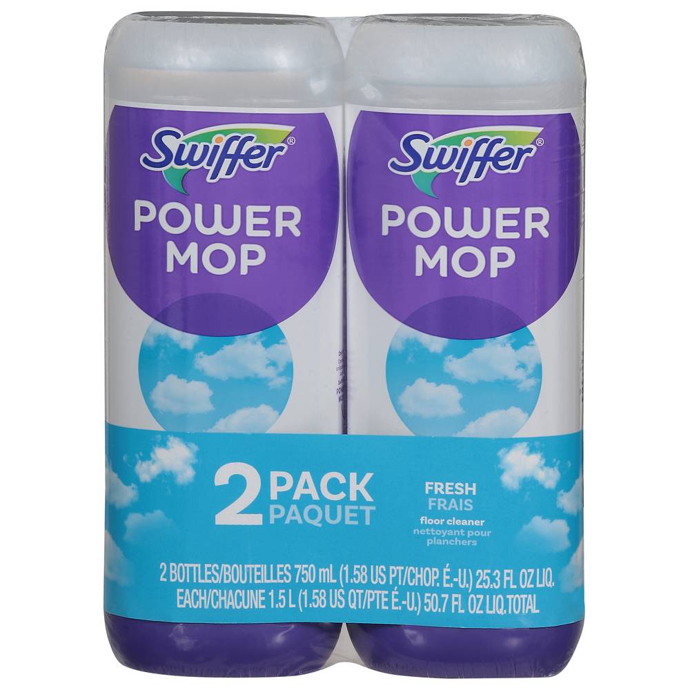 Swiffer Power Mop Fresh Floor Cleaner (25.3 fl oz, 2 ct)