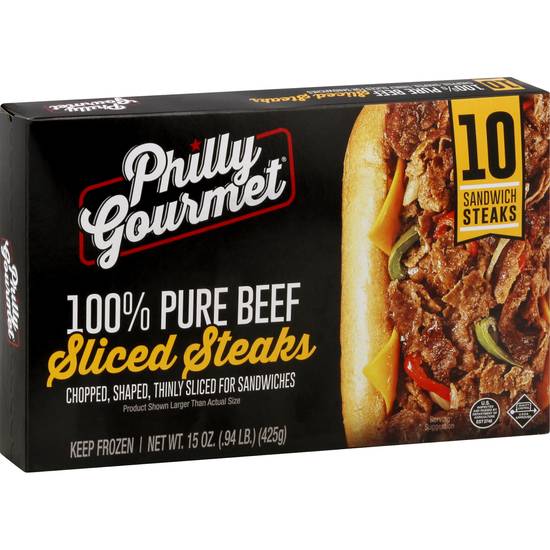 Philly Gourmet Sliced Beef Steaks (10 ct)