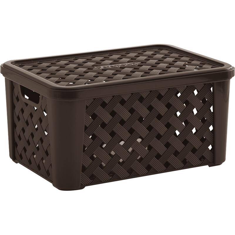 Rattan caixa organizadora (17l)