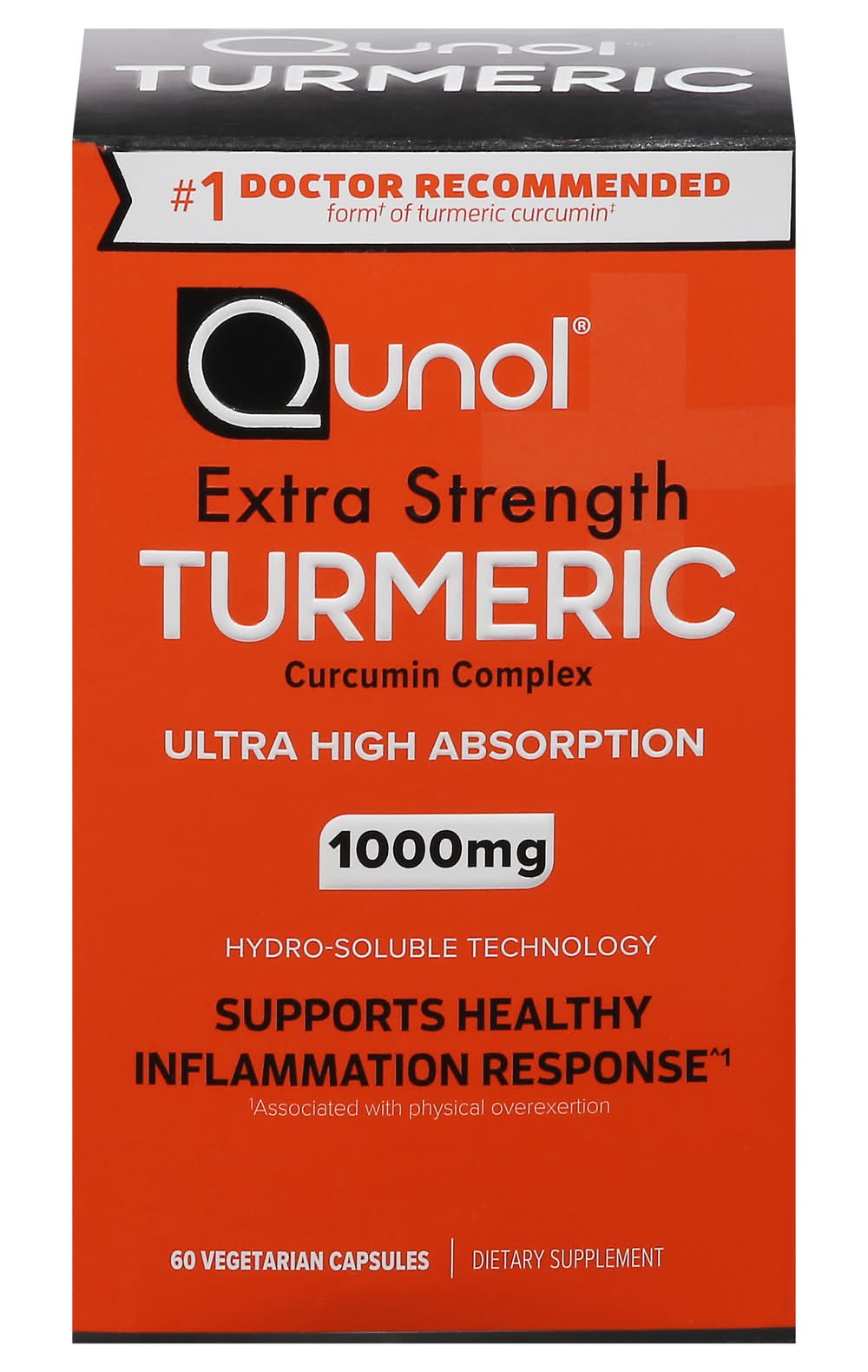 Qunol Extra Strength Turmeric 1000 mg Vegetarian Capsules (0.06 oz, 60 ct)