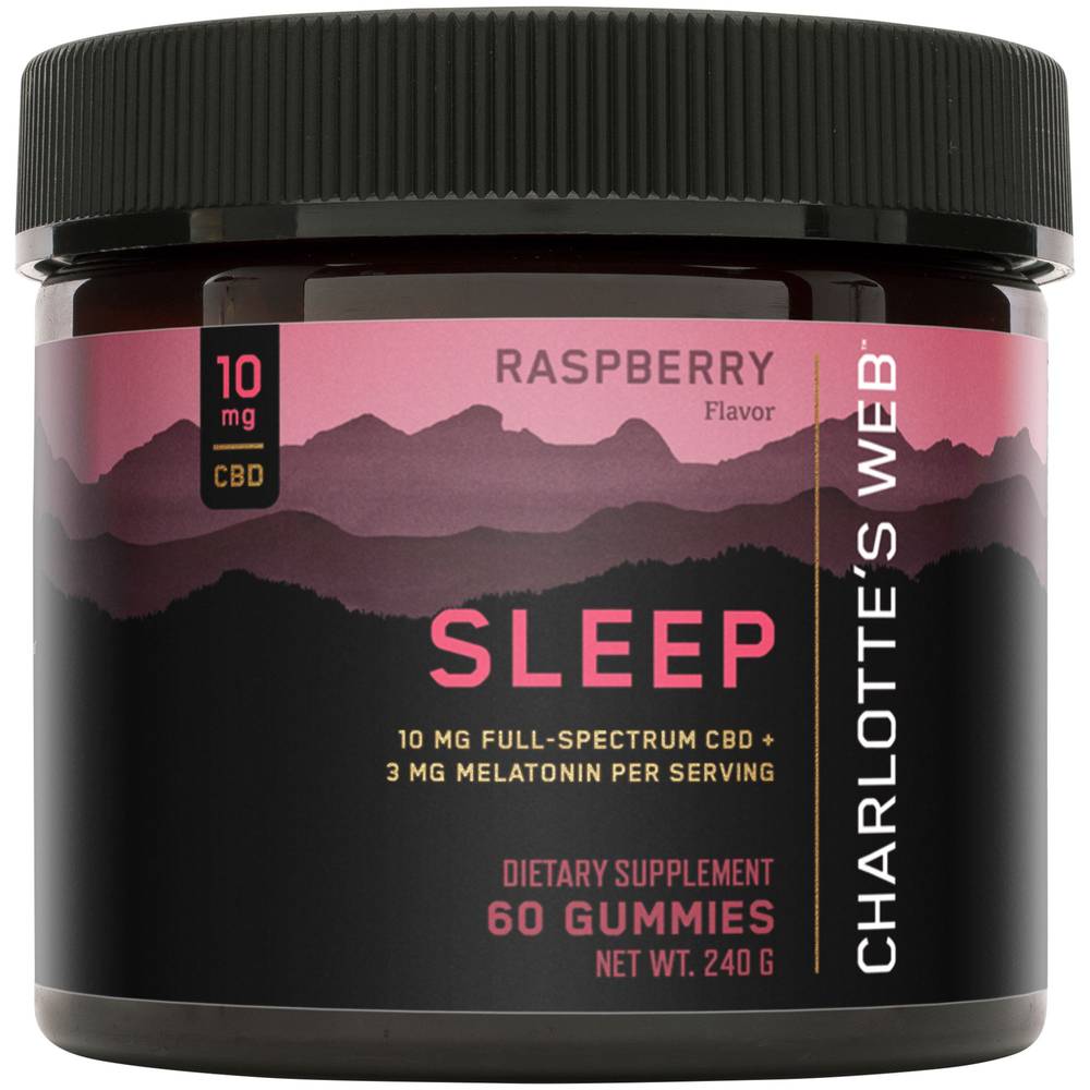 Charlotte's Web Sleep Support Gummies 10 mg (raspberry)