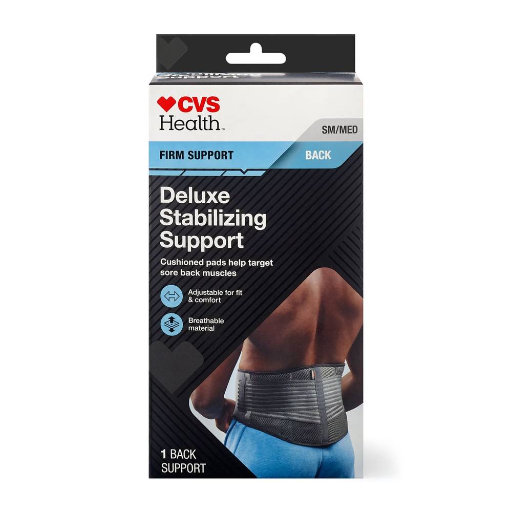 Cvs Health Firm Support Back Deluxe Stabilizing Support, S/M