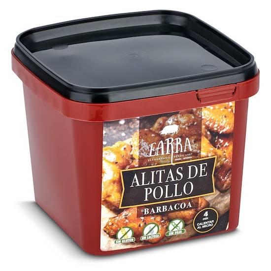 Alitas de Pollo Barbacoa Earra Tarrina (500 g)