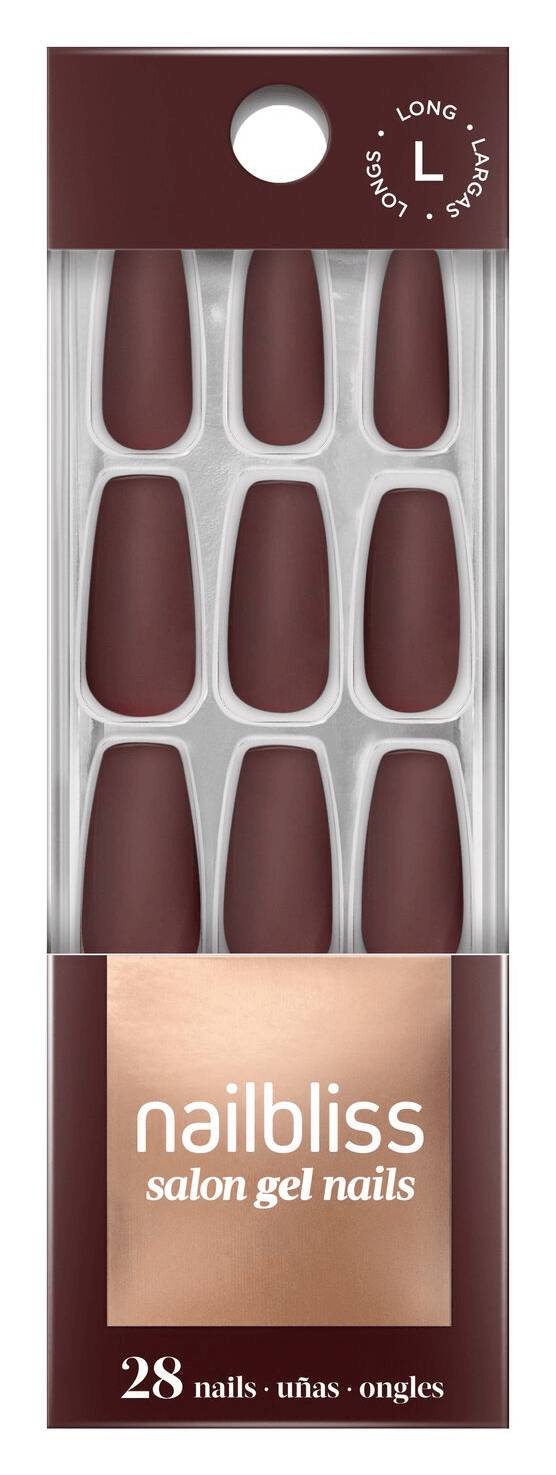 Dashing Diva Nailbliss Gel Nail Kit, Merlot (28 ct)