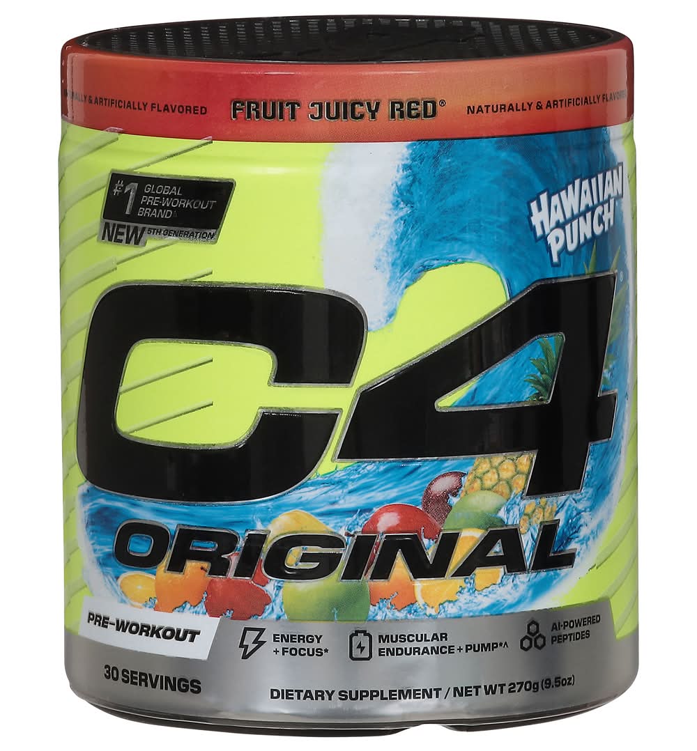 Cellucor C4 Original Pre Workout Drink, Hawaiian Punch (9.5 oz)