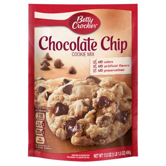 Order Betty Crocker Chocolate Chip Cookie Mix 17.5oz food online from Everyday Needs By Gopuff store, Fairfield on bringmethat.com