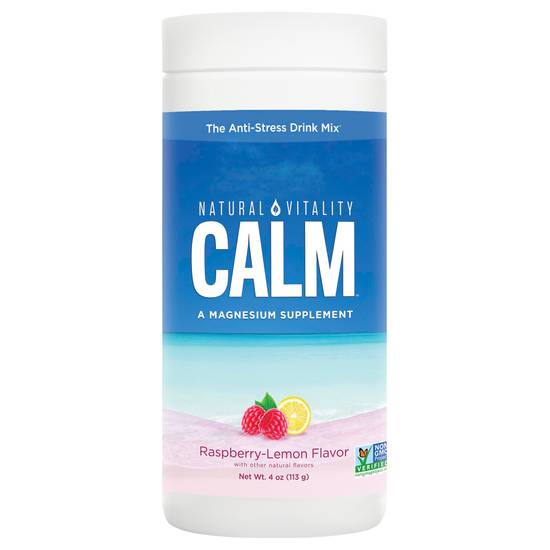 Calm Anti-Stress Raspberry Lemon Flavor Drink Mix
