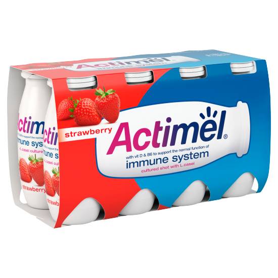 Actimel Strawberry Yogurt Drink (8 pack)