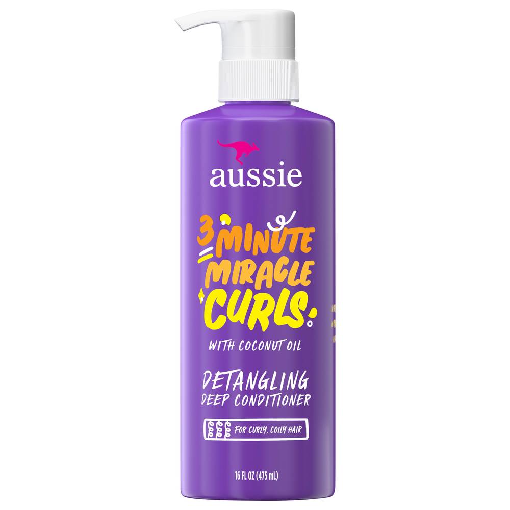 Aussie 3 Minute Miracle Curls Coconut Deep Conditioner (16 fl oz)