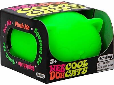 Schylling NeeDoh Cool Cats Stress Ball, Assorted Colors (CCND)