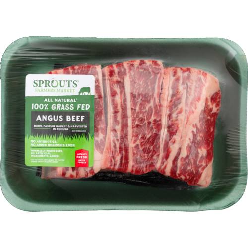 Sprouts 100% Angus Grass-Fed Beef Bone-In Short Ribs (Avg. 1.3lb)
