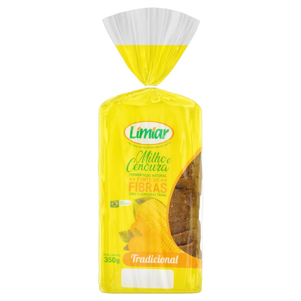 Limiar pão de milho com cenoura tradicional (350 g)