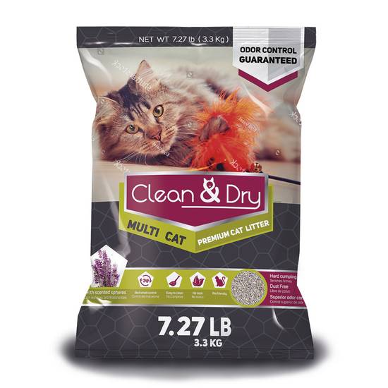 Clean & dry arena premium para gato (3.3 kg)