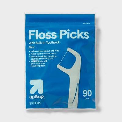 up&up Floss Picks Mint Toothpicks (90 ct)