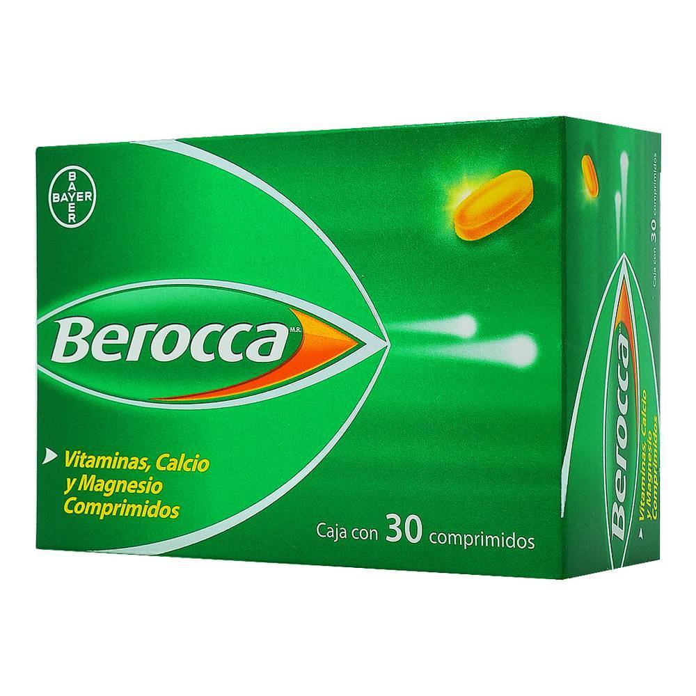 Bayer · Berroca vitaminas, calcio y magnesio comprimidos (30 g)