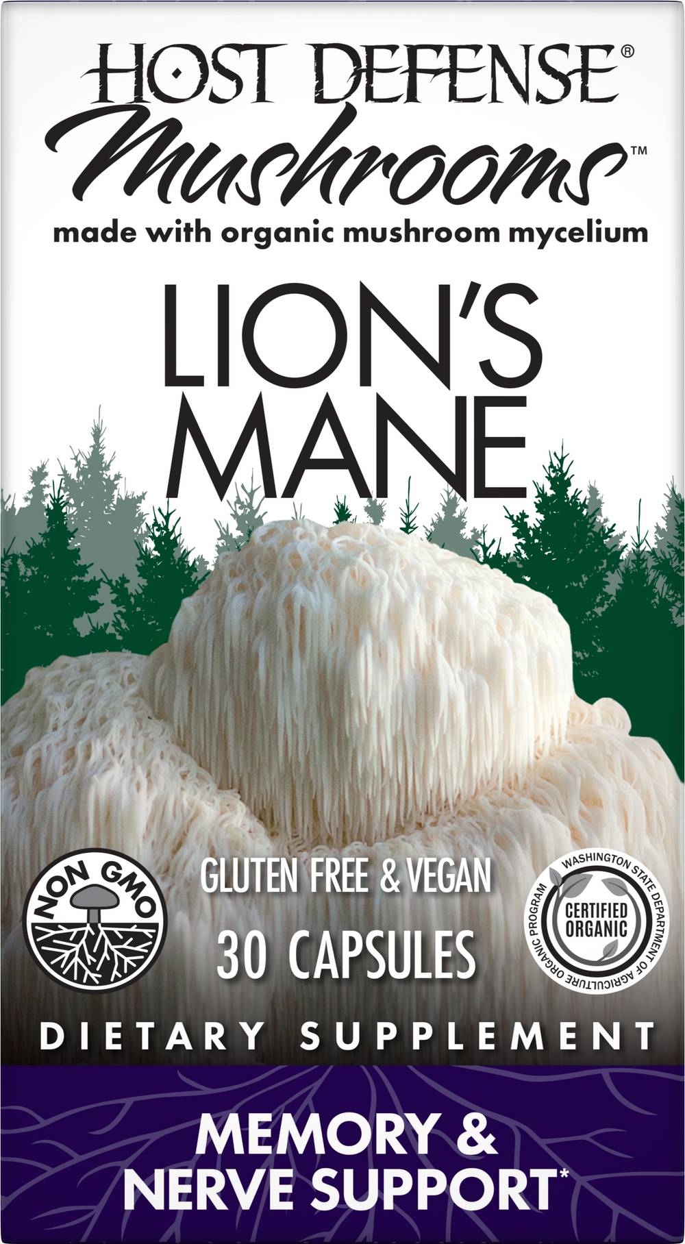 Host Defense Mushrooms Lion'S Mane, 30 Ct